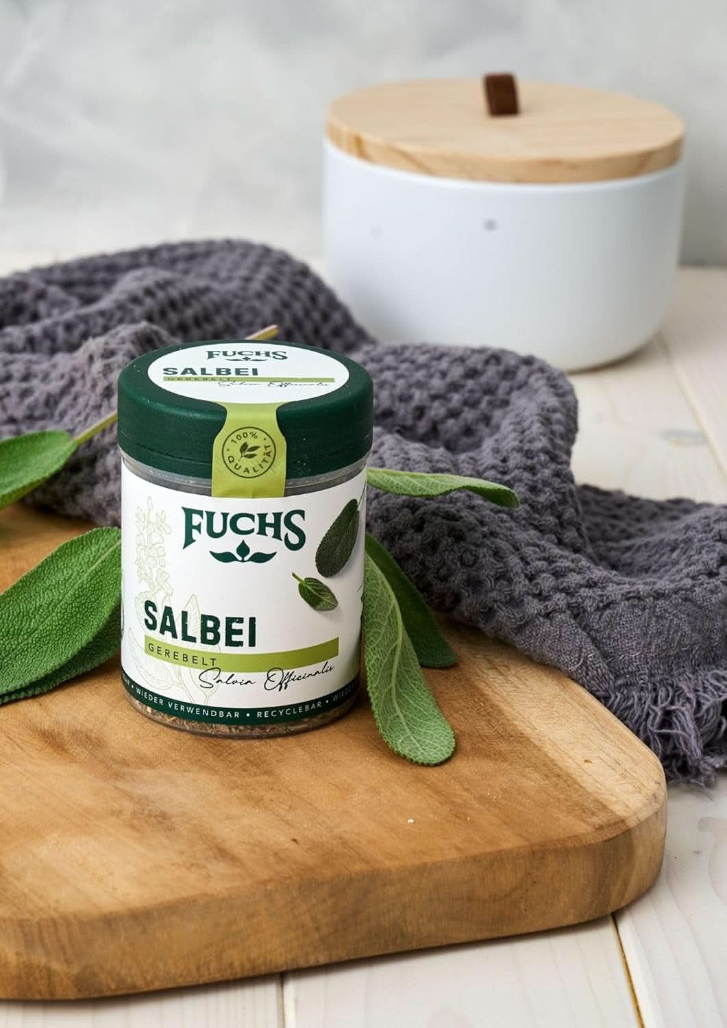 Fuchs, Szałwia, Nuta kwaśna, delikatnie gorzka do ravioli lub gnocchi, 14 gramów Przyprawy Naty Shop