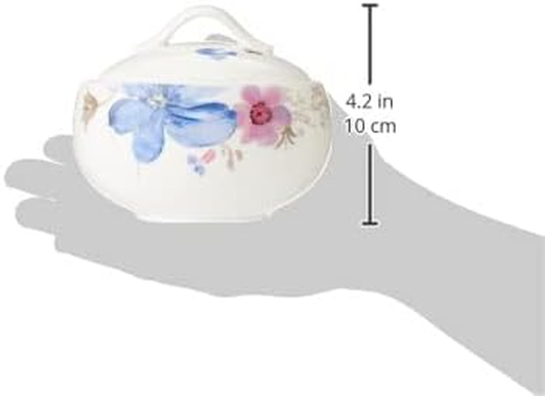 Villeroy & Boch Mariefleur Gris Podstawowa cukiernica, porcelana premium, biały/wielokolorowy