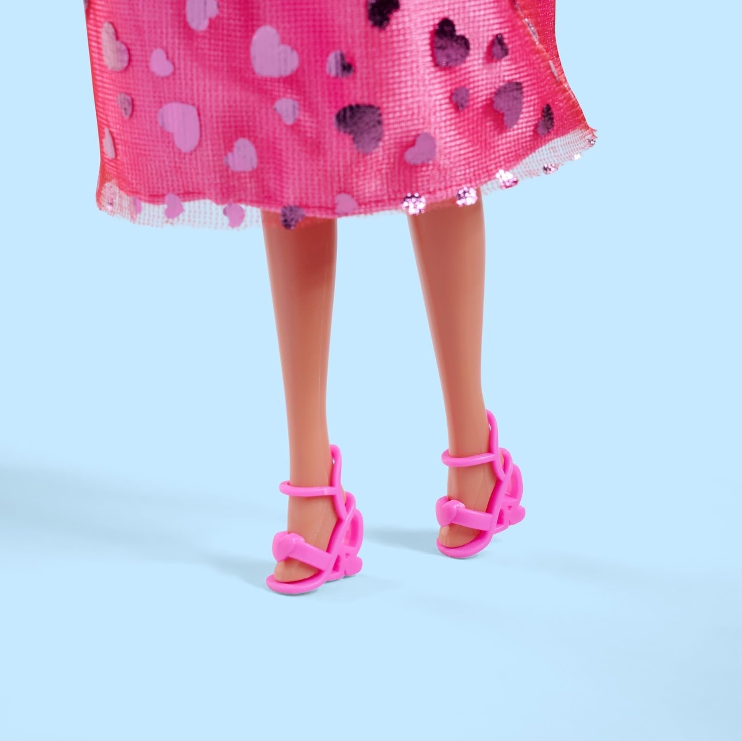 Simba Steffi Love Pink Love – Ankleidepuppe im pinken Glitzerkleid, inkl. Zubehör w Herzform, 29 cm brutto, Modepuppe für kreatives Rollenspiel, für Kinder ab 3 Jahren
