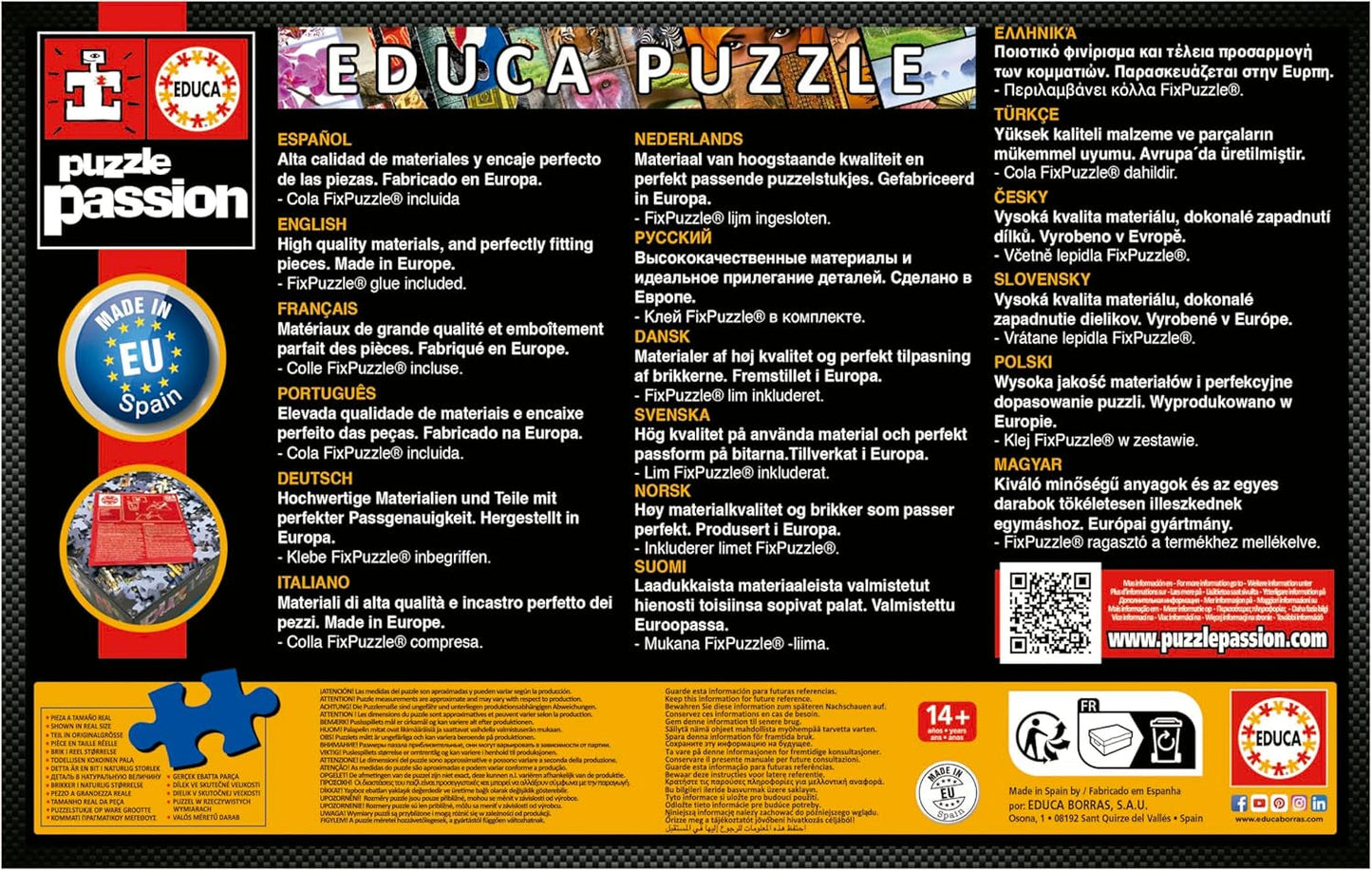 Educa - Puzzle 1000 elementów dla dorosłych | Sant Jordi, Lily Brick. Wymiary: 68 X 48 cm. Zawiera klej do puzzli Fixpuzzle. Od 14 lat (19926) Sklep Puzzle Naty