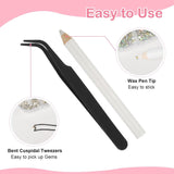 5820 Stück Strasssteine ​​​​Nägel, Glitzersteine ​​​​Nägel Und Halbrunde Perlen, AB Kristall Rhinestones, Flatback Nagel Steine ​​Mit Pinzette Und Stift Für Nagel/Diy (Mehrere Größen Und Farben)