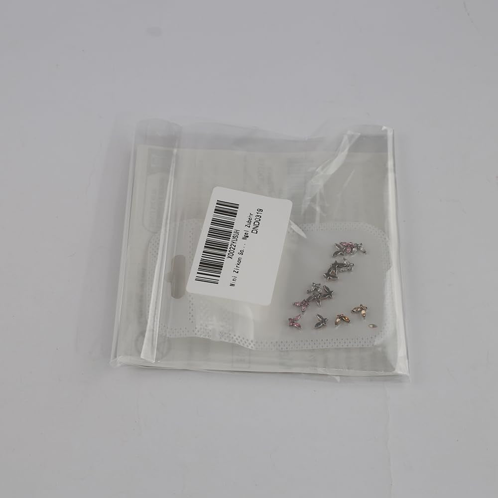 Mini motyl cyrkon breloczki do paznokci Y2K biały szampański różowy Rhinestone kryształowy breloczek motylkowy paznokcie 3D motylkowy wzór paznokci breloczki motylkowe paznokcie dekoracje zdobienie paznokci breloczki akcesoria do paznokci