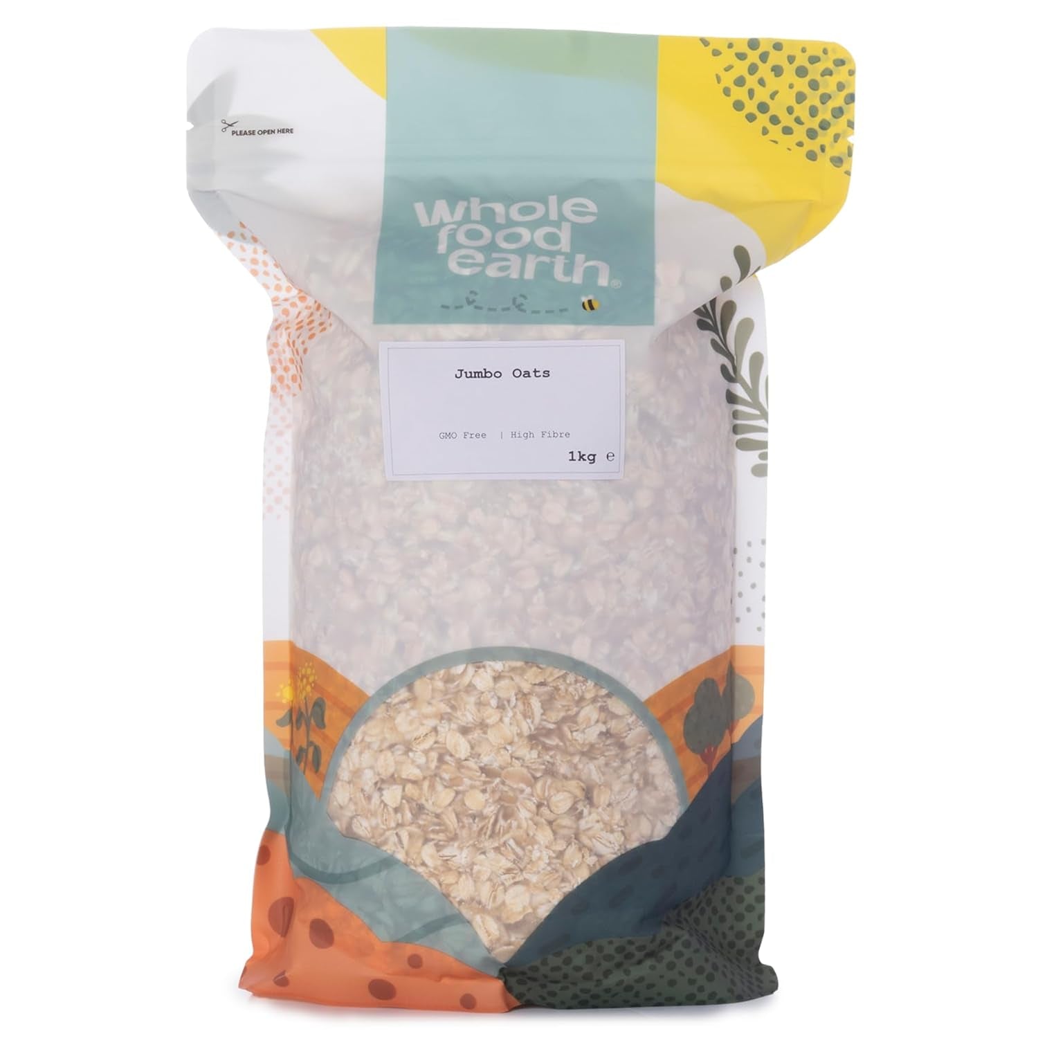 Wholefood Earth Jumbo Owsianka - bez GMO - wegańska - bez nabiału - bez dodatku cukru 2 kg