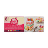 Funcakes Paste Colorants Zestaw barwników spożywczych, 8 sztuk: Skoncentrowany barwnik spożywczy do ciasta, kremu, kremówki, marcepanu, ciasta, pasty modelarskiej i pasty kwiatowej. Halal.