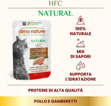almo nature HFC Natural - Mokra karma dla kotów - z kurczakiem - Jakość ludzka, Bezglutenowa, Monoproteina - 55g, opakowanie 6 szt.