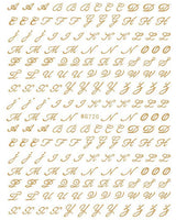 6 Blatt Nagelsticker Alte Alphabetzahlen Nagelaufkleber Selbstklebend Alte Briefe Nail Art Naklejka Dekoracja Nageldesign Zubehör