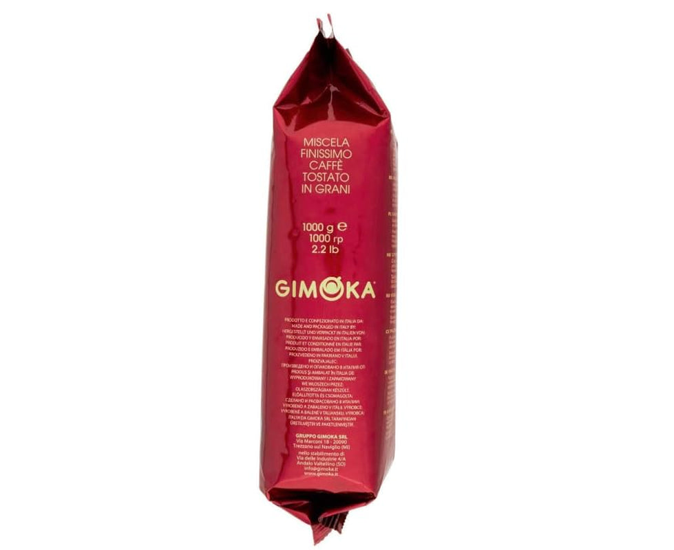 Gimoka Gran Bar Kawa ziarnista, bogata i kremowa, 1kg, 10 sztuk, + brelok