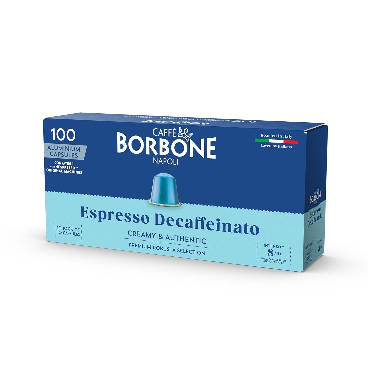Caffè Borbone Decaffeinato - 90 kapsułek kawy - kremowe i autentyczne - Kompatybilne z Nespresso®* Haushalts-Espressomaschinen