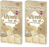 Schogetten Blonde Pure I biała czekolada z karmelem I 100 g I porcjowana pojedynczo (opakowanie 2 szt.)