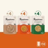 Applaws Premium Naturalna mokra karma dla kotów, wybór kurczaka w zupie 70g porcjowane saszetki (12x70g)