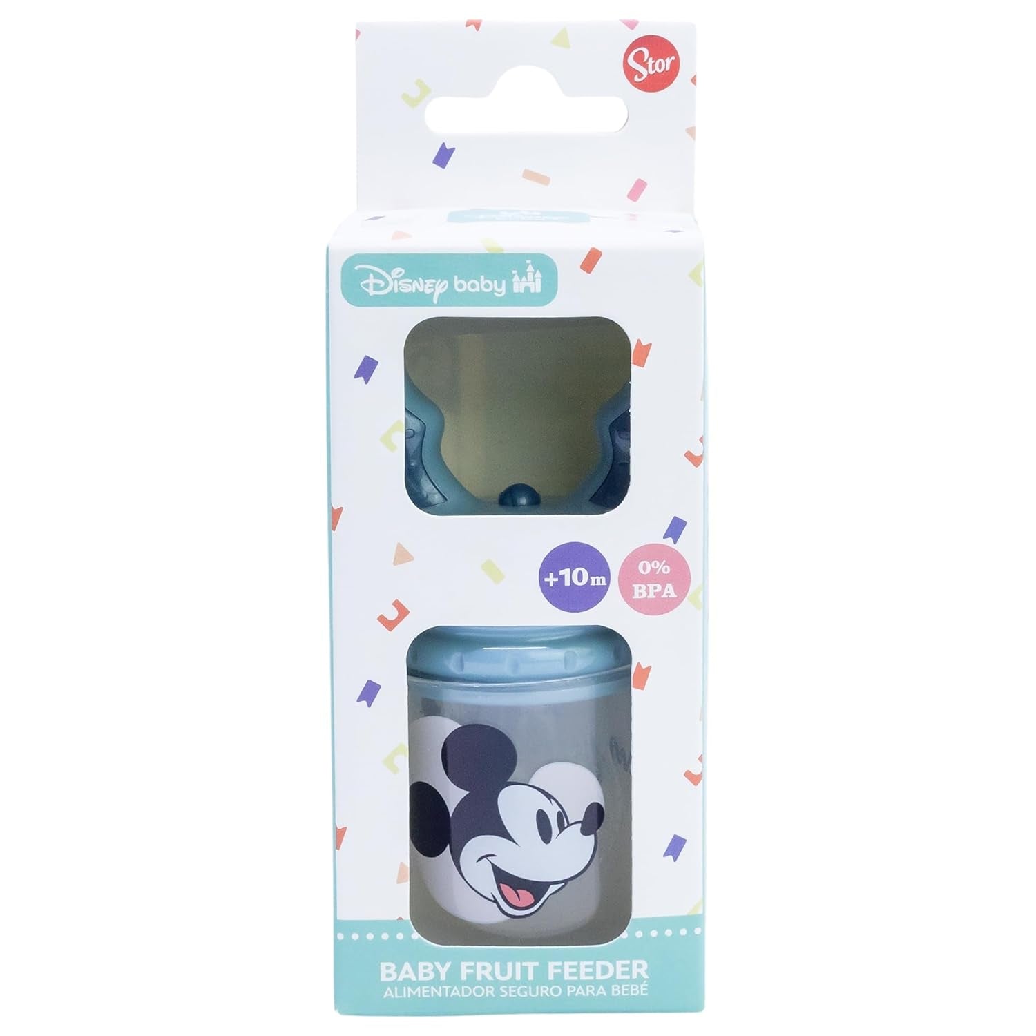 Tataway Disney Mickey Mouse Baby owocowy smoczek wykonany z plastiku niezawierającego BPA z funkcją zadławienia, nadający się do prania i wielokrotnego użytku