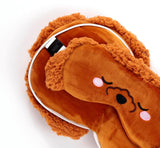 Poduszka podróżna Puckator z maską na oczy Relaxeazzz - Pudel Gigi - urocze zwierzątka Poduszki podróżne Naty Shop