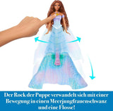 Lalka Mattel Disney Princess Ariel, inspirowana filmem „Mała Syrenka”, Transformacja: Zabawka-Syrenka, Telefon komórkowy, Prezenty Disneya, Zabawki dla 3-latków, Lalki HLX13 Naty Shop
