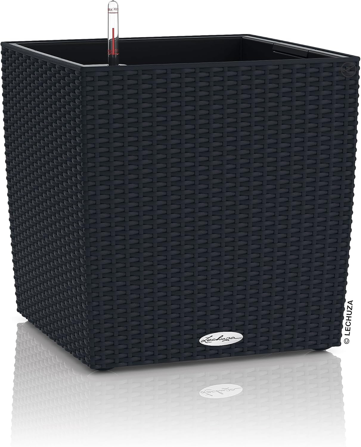 LECHUZA CUBE Domek 30 granitowy 15372