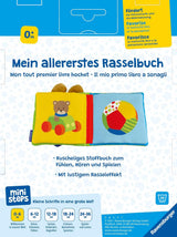 ministeps: Moja pierwsza książeczka z grzechotkami: Od 0 miesiąca Jucarii Bebe Naty Shop