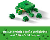 LEGO Minecraft Domek na plaży dla żółwi Domek z akcesoriami dla dziewcząt i chłopców od 8 lat, zestaw ze zwierzętami i postaciami z gry wideo, prezent dla graczy 21254 Zestawy do budowania Besuche den LEGO-Store