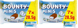Opakowanie zbiorcze czekolady Bounty Minis, mini batoniki czekoladowe Fine Coconut, 227 g, pomysł na prezent czekoladowy, opakowanie zbiorcze czekolady