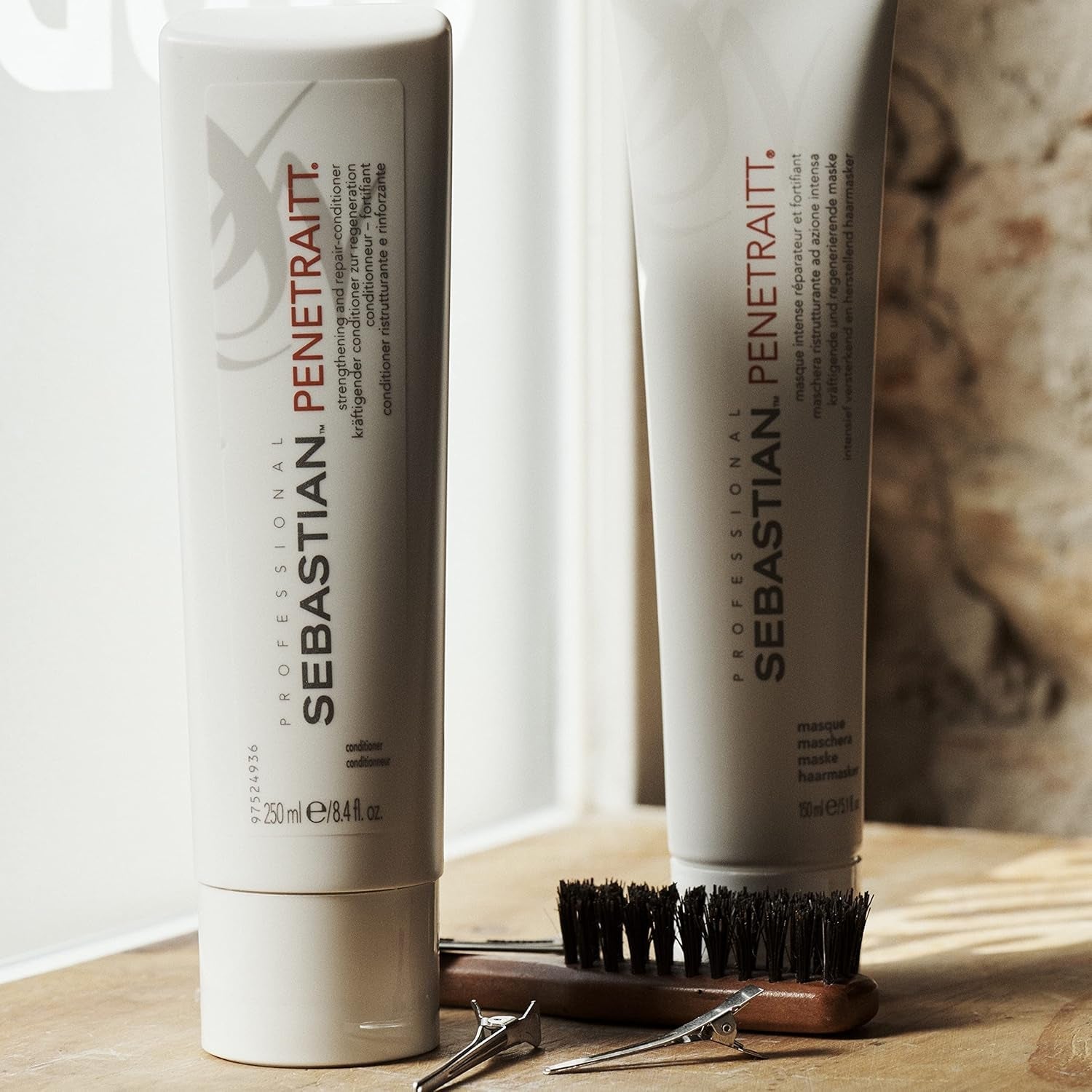 SEBASTIAN PROFESSIONAL PENETRAITT - Regenerująca maska do włosów regenerująca zniszczone włosy (150 ml) - głęboka pielęgnacja zniszczonych, przebarwionych włosów - naprawia i wzmacnia Naty Shop Hair Mask