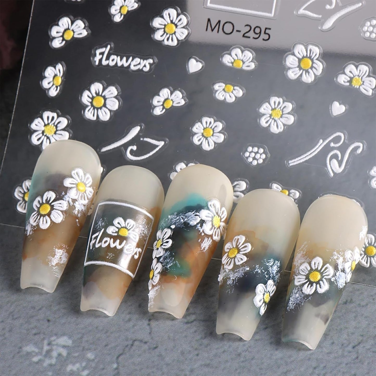 3 Stück Nagelsticker Set-Selbstklebende Nagelfolie Mit Blumen- Und Bienenmotifen-Nail Art Naklejka dla Kreatives Nageldesign-Nageltattoos Und Zubehör
