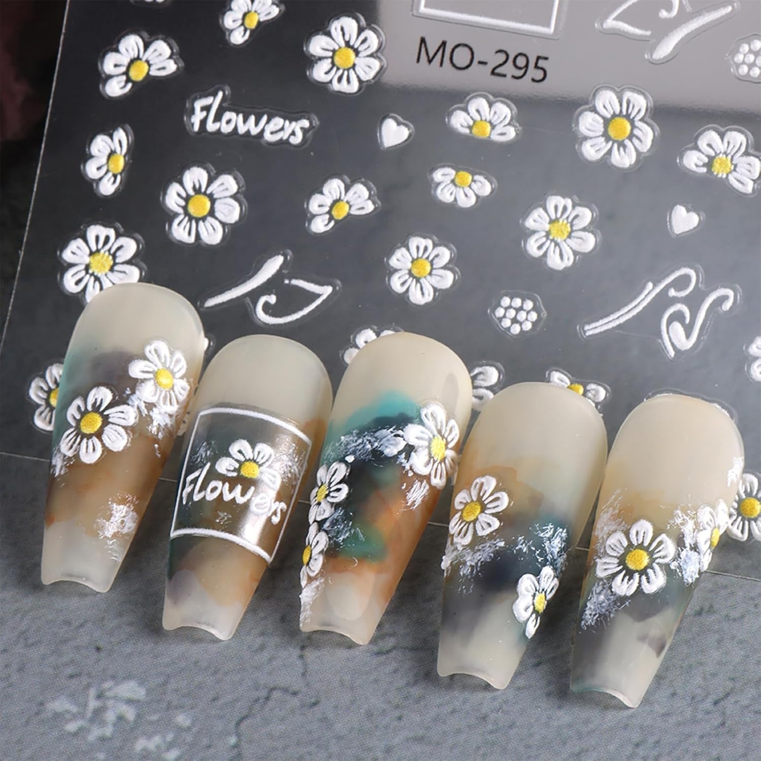 3 Stück Nagelsticker Set-Selbstklebende Nagelfolie Mit Blumen- Und Bienenmotifen-Nail Art Naklejka dla Kreatives Nageldesign-Nageltattoos Und Zubehör