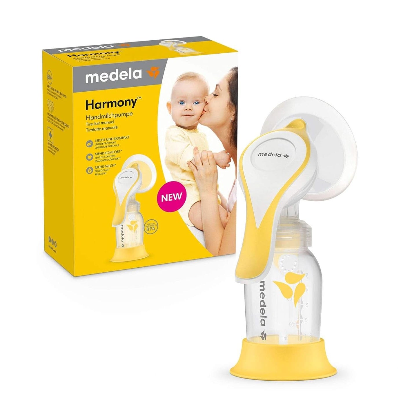 Medela Pojemnik na mleko matki wykonany z silikonu Akcesoria Żywność i karmienie piersią Bebe Naty Shop Handmilchpumpe