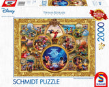 Schmidt Spiele 57371 Thomas Kinkade, Disney, Mickey & Minnie, Dream Collage 2, układanka 2000 elementów Puzzle Naty Shop Domyślny tytuł