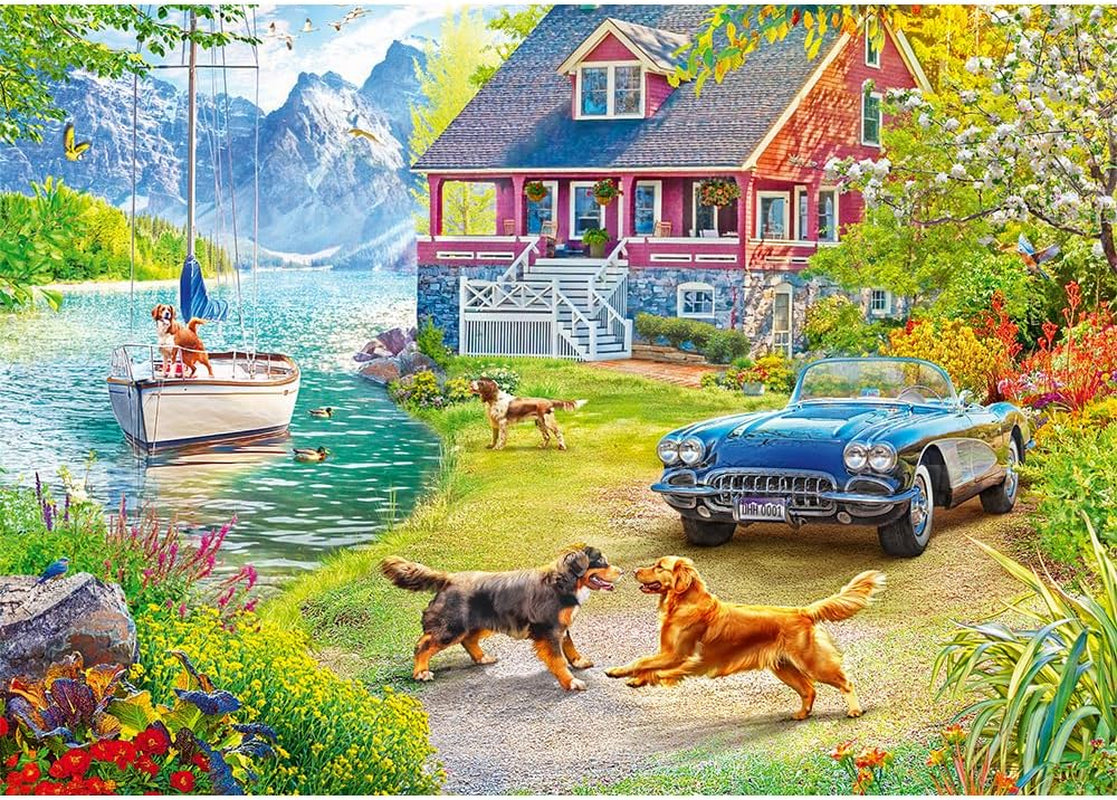 Trefl - Puzzle 2w1: Letni relaks - 2 X 500 elementów - Zestaw dwóch puzzli, DIY, Kreatywna rozrywka, Dla dorosłych i dzieci 10+ Puzzle Naty Shop