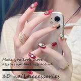 50 Stück Gold Nail Charms, Błyszczące 3D Nail Art Charms, Glitzersteine ​​​​Nägel Perle Legierung Nagel, Schmetterling Strasssteine ​​​​Nägel Charms, DIY Nail Art Zubehör, Für Mädchen Frauen