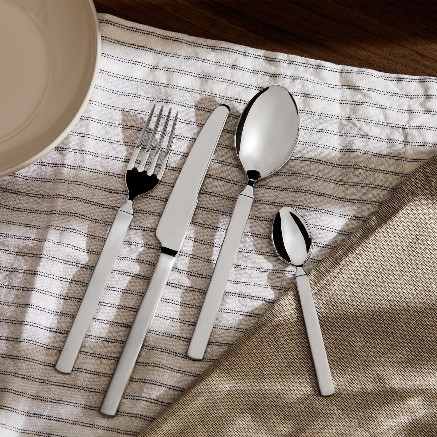 Alessi 4180S24 Zestaw suchych sztućców 24 sztuki ze stali nierdzewnej Kitchen Naty Shop