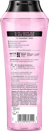 Gliss Szampon w płynie Jedwab (250 ml), do włosów delikatnych i matowych Prysznic i kąpiel Naty Shop