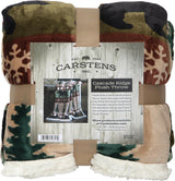 CARSTEN, INC. Koc do rzucania Wrangler Ultra Premium, super miękki, polar Sherpa, oversize, 137,2 x 172,7 cm, łóżka i koce Southwest Horizon Carstens, Inc. Cascade Ridge