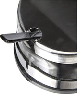 Klasyczny Shaker, 250 ml, z łyżeczką, stal nierdzewna, srebrny/przezroczysty, 13 x 10 x 9 cm, 2 sztuki