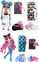 LOL Surprise OMG Fashion Doll 2 sztuki ROLLER CHICK & CHILLAX - Ekskluzywne Puppen mit 40 Überraschungen inkl. Ubrania i akcesoria - Zestaw Verpackungs-Spielset 2 w 1 - Serie 3 - Für Kinder ab 4 Jahren