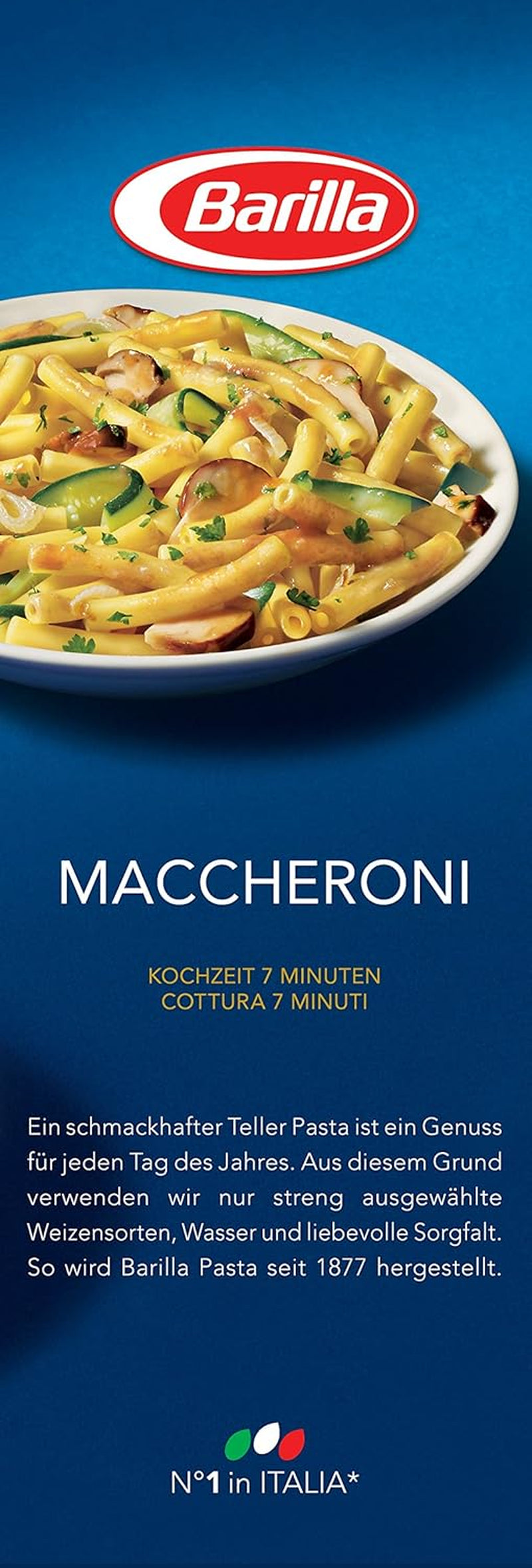 Makaron z pszenicy durum Barilla Maccheroni n. 44 – Opakowanie 1 szt. (1x1kg)