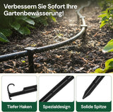 GARDENIX AquaPIN Kotwa do węża ogrodowego, 50 sztuk, kołek uziemiający, kotwa mocująca do węża kroplowego, wąż do nawadniania, widełki łączące