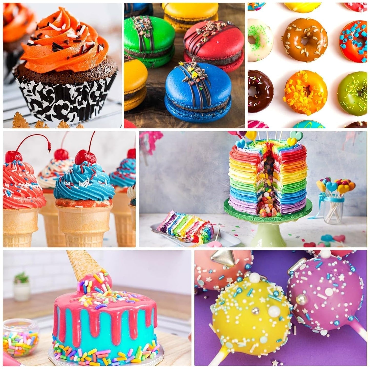 Fettlösliche Lebensmittelfarbe Für Schokolade - 60Ml Ölbasis Lebensmittelfarben Für Fondant, Torten Dekoration, Backen - Flüssige Barwnik spożywczy Für Kakaobutter, Buttercream, Kuchen (Schwarz) Naty Shop