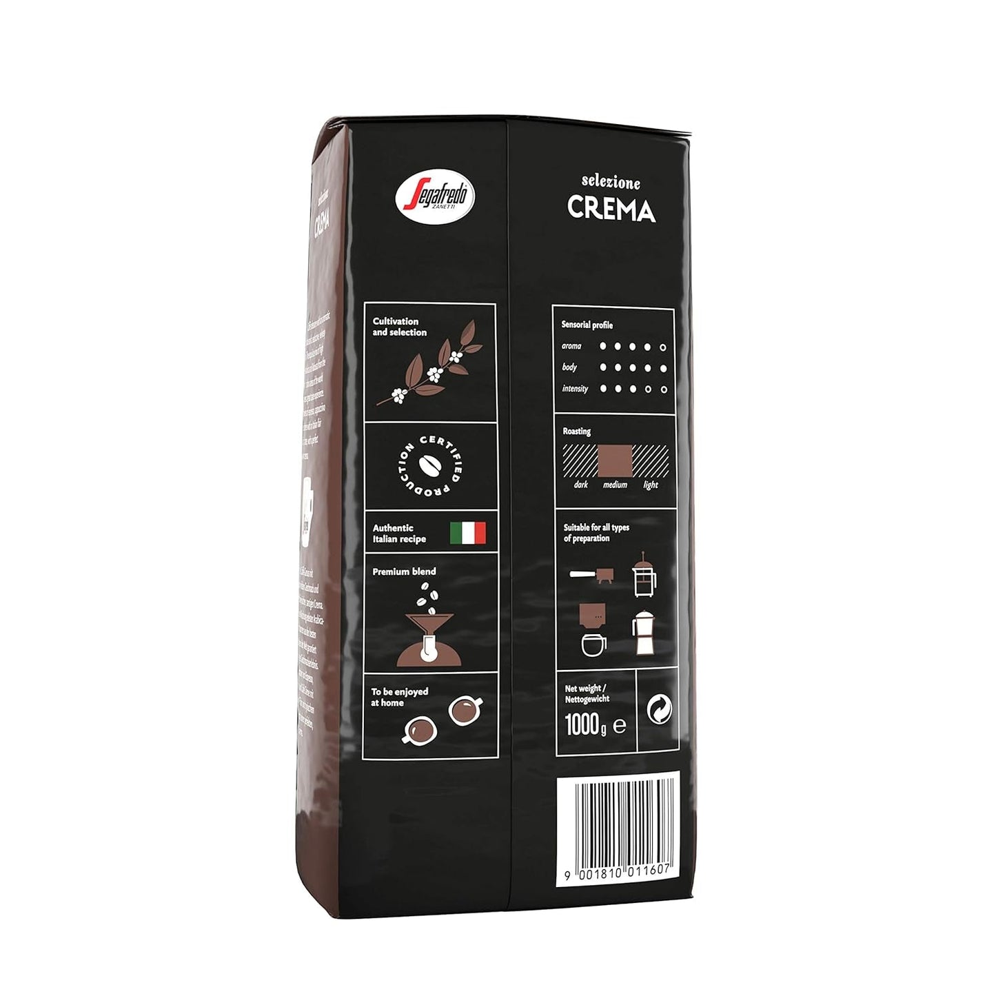 Segafredo Zanetti Selezione Fasola kremowa, opakowanie 6 sztuk (1 x 1 kg)