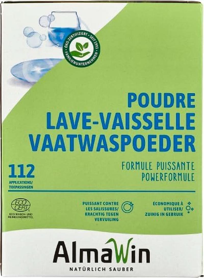 Almawin eco, proszek do mycia naczyń 2,8kg, 112 prań, można dozować dla różnej ilości naczyń Naty Shop