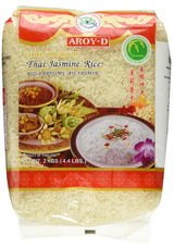 Ryż pachnący Aroy-D, 100% ryż długoziarnisty, 1 opakowanie (1 x 2 kg)