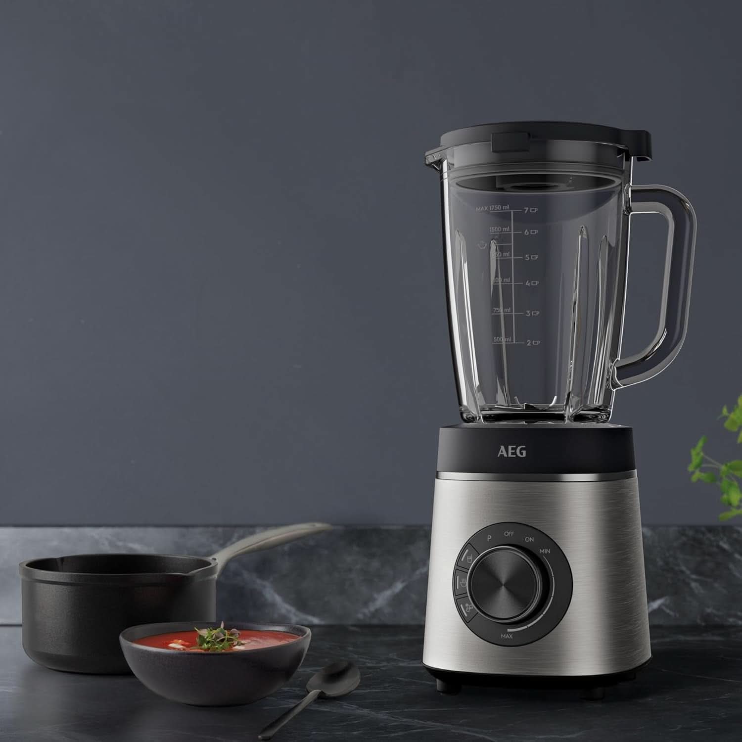 AEG TB6-1-6S MIKSER STOJĄCY / Regulacja prędkości 3 programy Smoothie ICE Funkcja Kuchnia Naty Shop