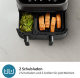 Philips Airfryer Dual Basket seria 3000, 9 l, 2 kosze, 2 dania gotowe w tym samym czasie, technologia Rapidair i gorące powietrze Urządzenia Naty Shop
