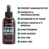 MOÉRIE Ultimate Mineralny spray na porost włosów dla dłuższych, grubszych i pełniejszych włosów - z biotyną i kofeiną - Wegańskie produkty do włosów, bez parabenów, wszystkie rodzaje włosów, odwraca wypadanie włosów - dostawa na 2 miesiące Pielęgnacja włosów Naty Shop