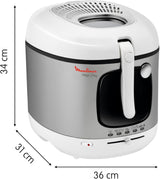 Frytownica AM4800 Mega 2Kg, frytownica olejowa, filtr zapachów, 1800 W AGD Naty Shop