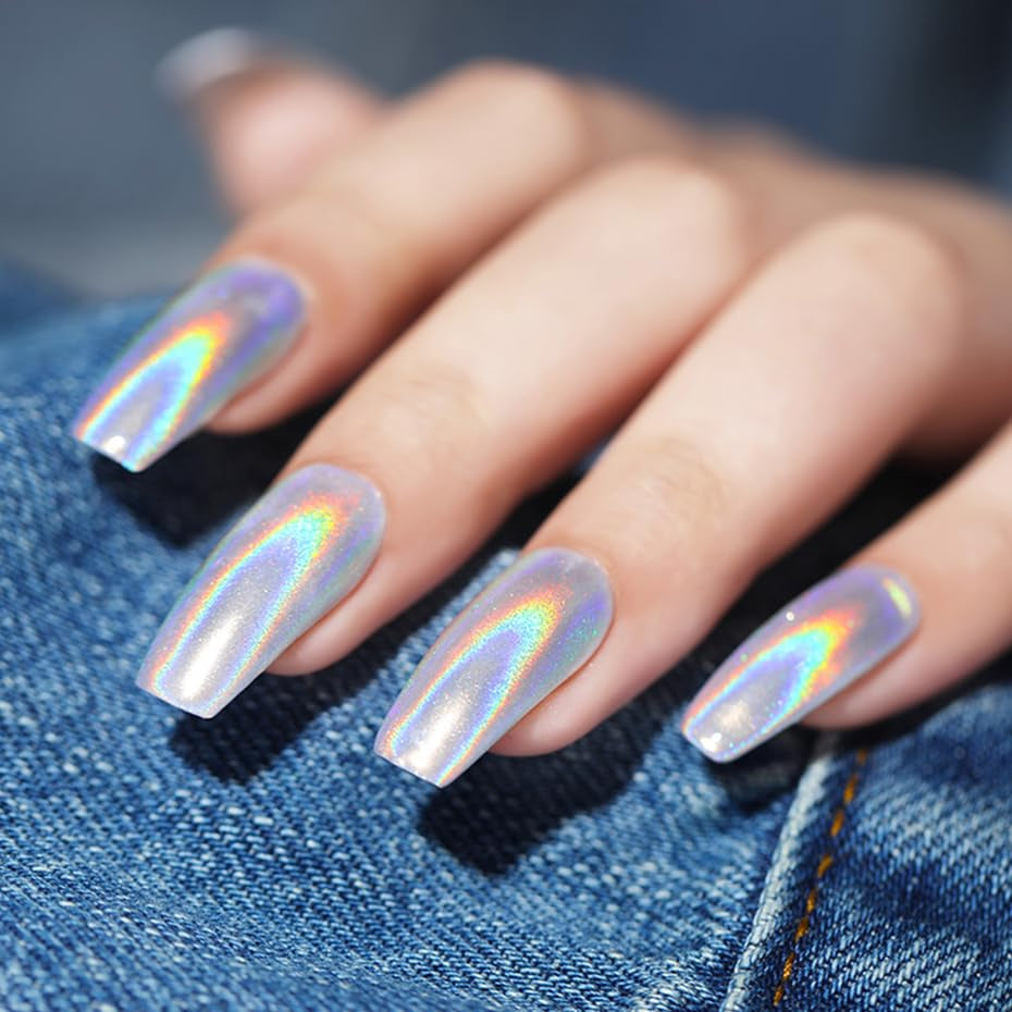 Proszek do paznokci Chrome Aurora Ice Shimmer Chromowany proszek pigmentowy 4 szt. Proszek chromowany Nägel Nail Art Nageldesign