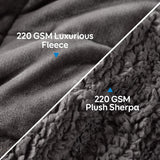 Koc obciążeniowy Cottonblue 6,8 kg Queen Size Flanelowy Shaggy Sherpa Koc obciążeniowy dla dorosłych Wygodne koce obciążane zapewniające spokój i relaks Ciężkie kołdry 152,4 x 203,2 Naty Shop Kołdry i kołdry