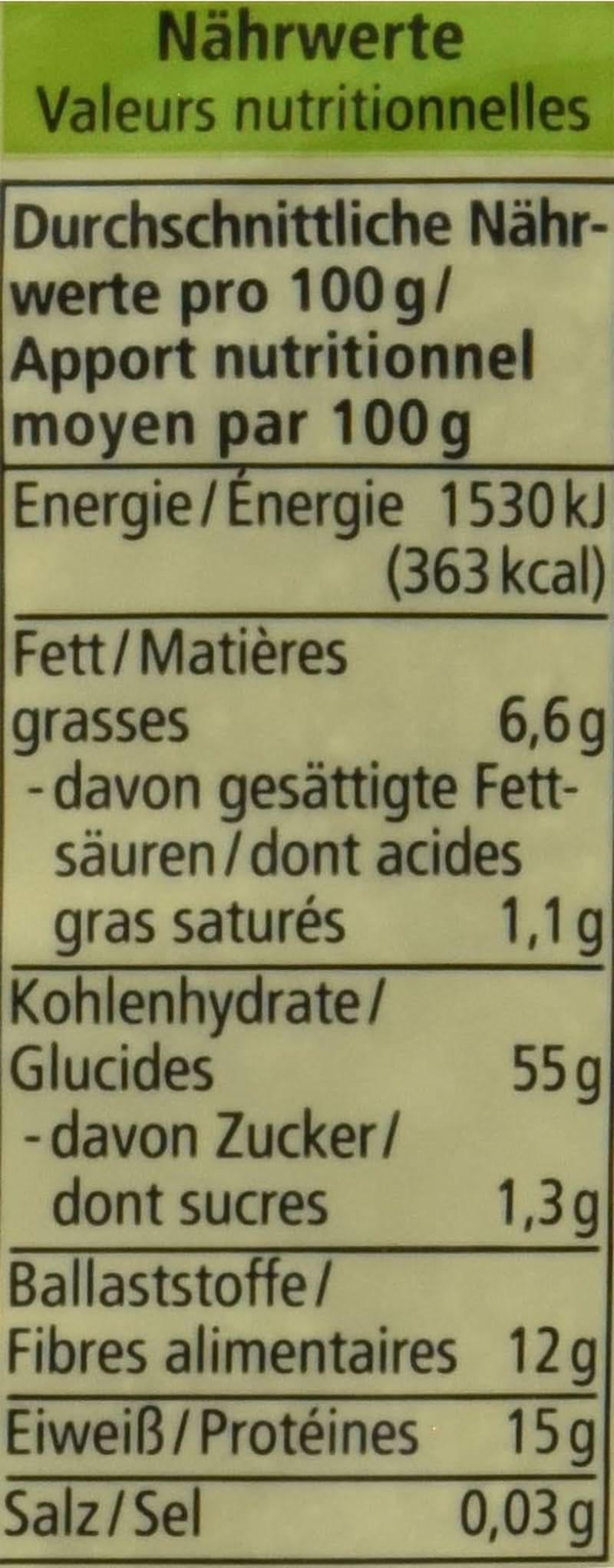 Ekologiczne otręby owsiane z kiełkami, 500 gramów Cereale Naty Shop