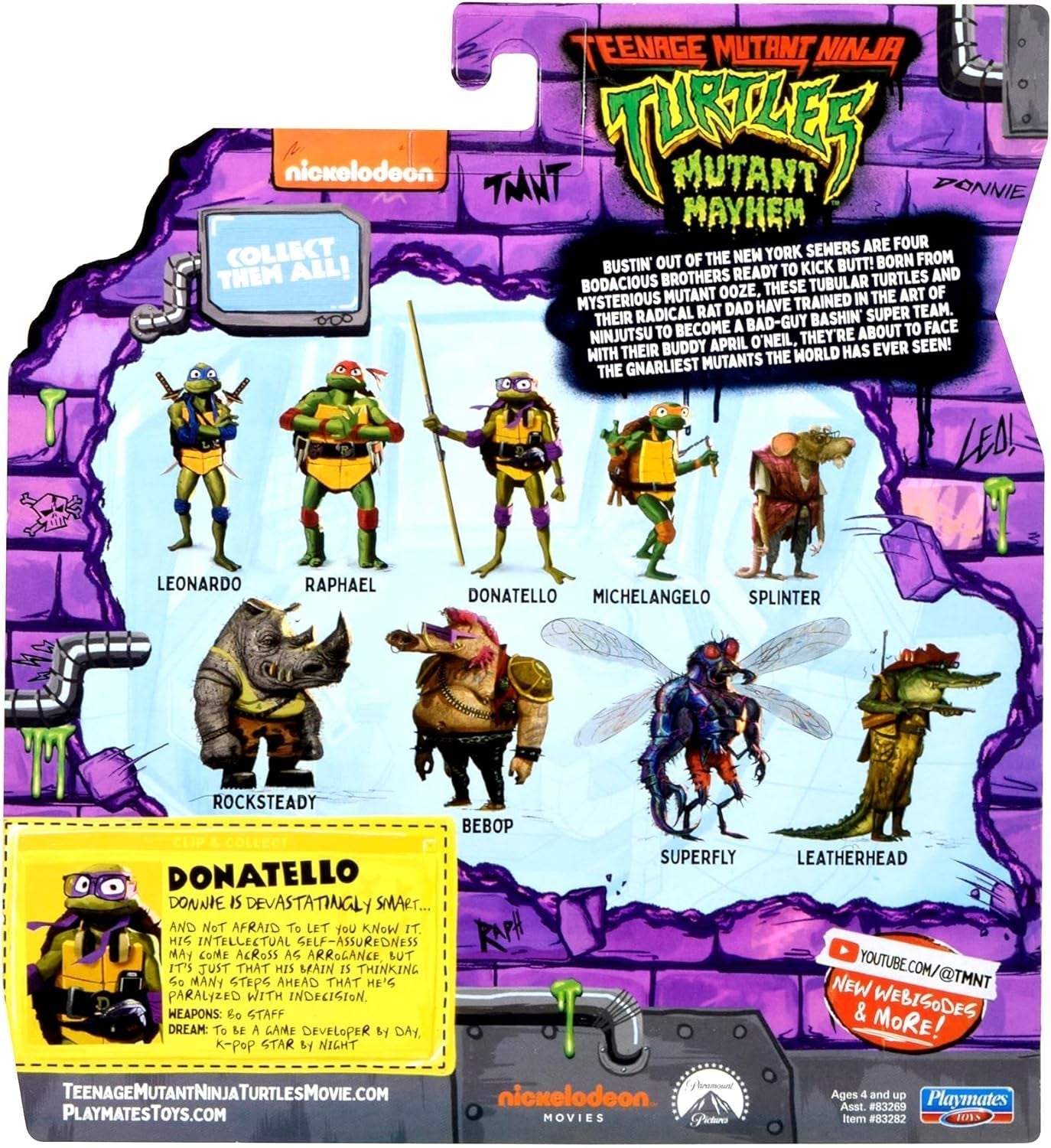 MŁODZIEŻOWE ŻÓŁWIE NINJA - Donatello Figurka podstawowa Figurki Naty Shop
