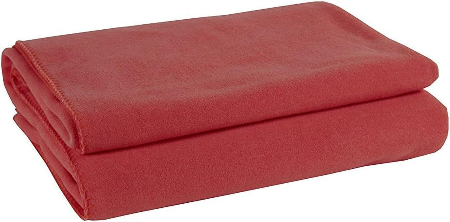 Zoeppritz Decke in Der Farbe: Rot, Aus 65% Poliester, 35% Wiskoza Hergestellt, Grubość: 160X200 Cm, 103291-235-160X200