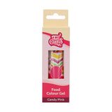 Barwnik spożywczy Funcakes Gel Candy Pink: Wysoce skoncentrowany barwnik spożywczy do ciasta, śmietany, kremówki, marcepanu, ciastek, łatwe dozowanie, pojedyncze krople do tworzenia żywych kolorów, Halal, 30g