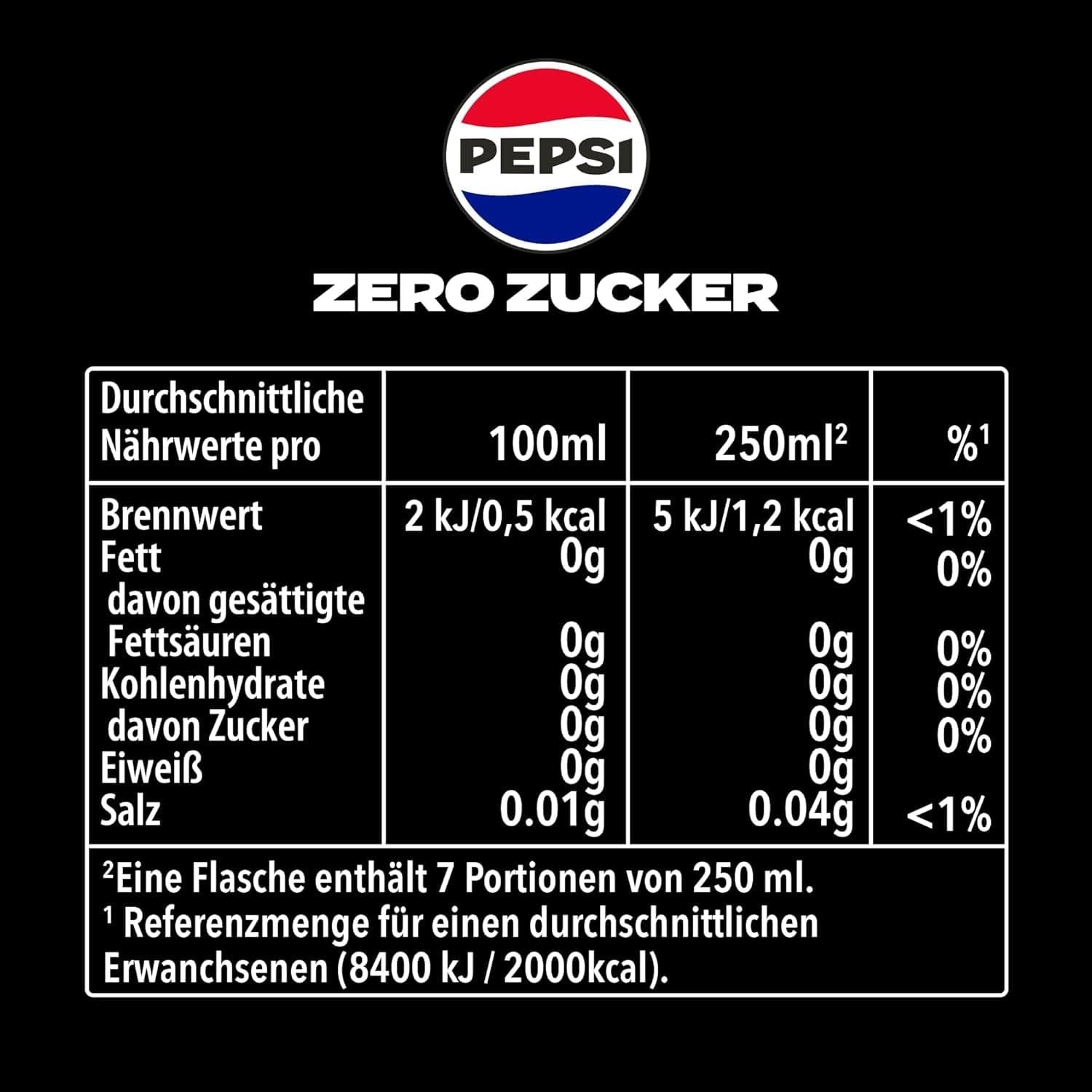 Pepsi Zero Sugar, Napój bez cukru od Pepsi, bez kalorii, zestaw 6 x 1,75 litra Napoje bezalkoholowe Naty Shop